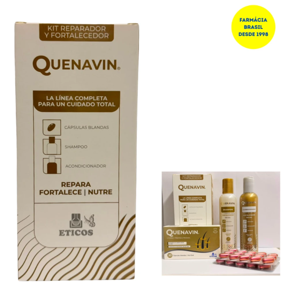 O Kit Quenavin 3 Em 1 Da Linha Antiqueda Fortalecimento Dos Laboratorios Eticos Um Tratamento Completo Integrado Que Age Forma Cuidando Do Organismo Dentro Para Fora Tratando