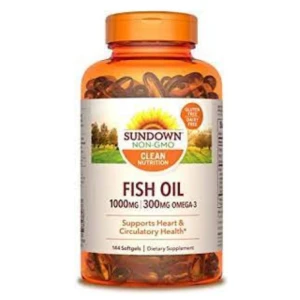 Fish Oil Ômega 3 Sundown Natural's 1000mg 144 Softgels