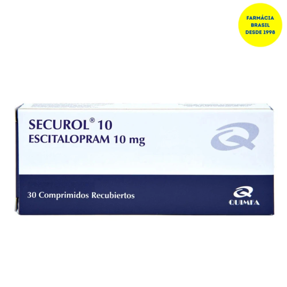 Securol Escitalopram 10MG 30 Comprimidos