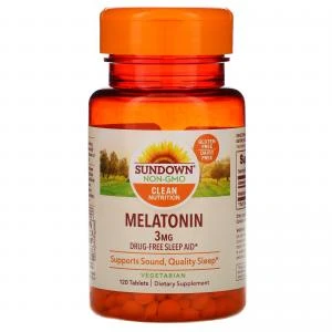 Sundown Melatonina 3MG 120 Capsulas