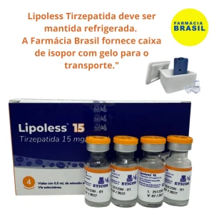 Lipoless Tirzepadida Mounjaro 15MG 4 Ampolas Registro Sanitario