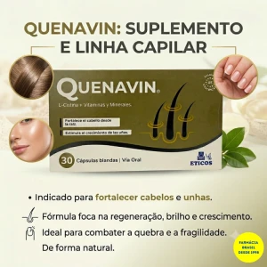 Quenavin L Cistina Vitaminas Minerais 30 Caspsulas