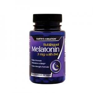 Melatonina  Sublingual 3mg+B-6 com  60 tabs