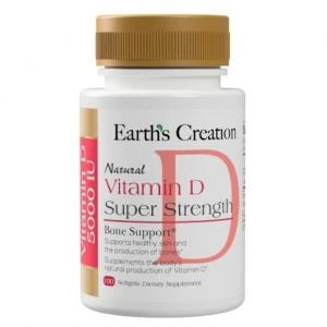 Earth s Creation Vitamina D 5000IU 100 Capsulas