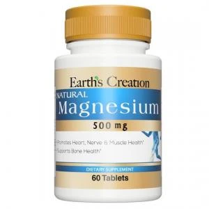 Earth's Creation  Magnesium 500mg com 60 comprimidos