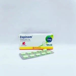 Zopinom 3 mg com 30 comprimidos, Tratamento de insônia em adultos.