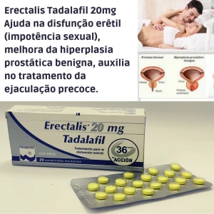 Erectalis Tadalafil 20 Mg 20 Comprimidos